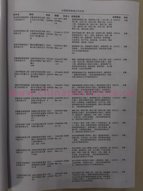 中國(guó)裝飾裝修企業(yè)黃頁(yè)可開展精準(zhǔn)營(yíng)銷，電話營(yíng)銷、郵件營(yíng)銷、傳真營(yíng)銷等等多管齊下，圓您銷售冠軍夢(mèng)